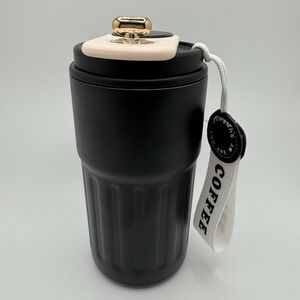 Smart Insulated Mug Stainless Steel Thermos tumble cup with led Display black